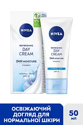 Освіжаючий денний крем Nivea SPF 15 Інтенсивне зволоження 24 години для нормальної шкіри 50 мл - мініатюра 6