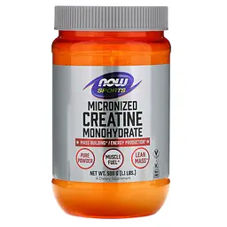 Мікронізований Моногідрат Креатин Now Sportsу Creatine Monohydrate - 500 г