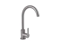 Змішувач Brinex на мийку сірий Pure 015F (k35) BRIPUR015FNKL