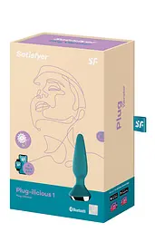 Анальна смарт-пробка Satisfyer Plug-ilicious 1,14х3 см, зелена - мініатюра 2
