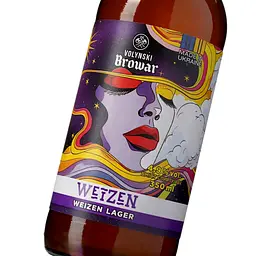 Пиво Volynski Browar Weizen, світле, нефільтроване, 4,9%, 0,35 л - мініатюра 4