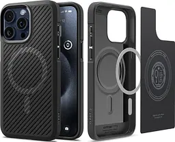 Оригінальний протиударний чохол Iphone 15 Pro Max Spigen Core Armor MagSafe (MagFit) Black ACS06442 - мініатюра 5