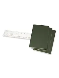 Записник Moleskine Cahier середній, Нелінований Зелений (CH018K15) - мініатюра 2