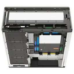 Корпус HAVN HS 420, White, без БЖ, Mid Tower, для E-ATX / ATX / MicroATX / Mini-ITX, 1xType-C / 2xUSB 3.2, макс. CPU - 185 мм / VGA - 480 мм, бічна та передня панель із загартованого скла (HVN-CA-HS420-05) - мініатюра 6