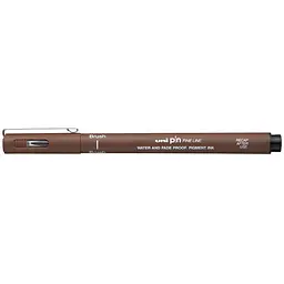 Лайнер-пензель Uni Pin Brush Fine Line сепія 2 мм (PINBR-200(S) SEPIA) - мініатюра 2