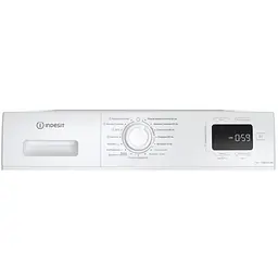 Пральна машина Indesit фронтальна, 7кг, 1200, A+++, 49.6см, дисплей, пара, інвертор, люк чорний, білий - мініатюра 4