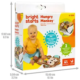 Водний розвиваючий килимок Bright Starts Hungry Monkey (16755) - мініатюра 2