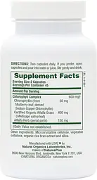 Натуральная добавка Natures Plus Chlorophyll Complex, 90 капсул - мініатюра 2