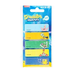 Стікер-закладка Kite паперова з малюнком Sponge Bob, 100 шт, 5х15х50 мм, прямокутна (SB25-480) - мініатюра 2