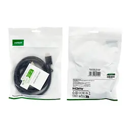 Перехідник UGREEN HDMI to DVI 2K Cable Male to Male чорний 1.5m - мініатюра 2