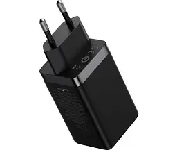 Мережевий зарядний пристрій Baseus 65W GaN5 Pro 3 порти CCGP120201 - мініатюра 2