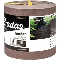 Бордюр газонний Bradas BORDER 6 м х 15 см коричневий OBPBR06150