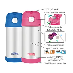 Термопляшка Thermos Foogo для дітей з нержавіючої сталі 355 ml Train - мініатюра 6
