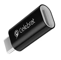 Перехідник Celebrat CA-02 OTG Adapter Type-C to Lightning Connector Black - мініатюра 2