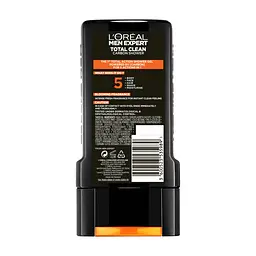 Гель для душу L'Oreal Paris Men Expert Total Clean 5 в 1 300 мл (3600523535989) - мініатюра 2