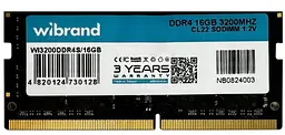 Модуль пам'яті Wibrand DDR4 16GB 3200MHz CL22 SODIMM (WI3200DDR4S/16GB)
