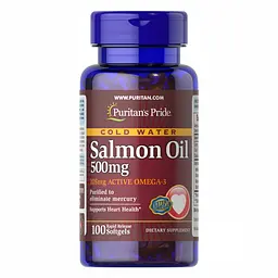 Олія лосося Puritans Pride Salmon Oil 500 мг 100 caps