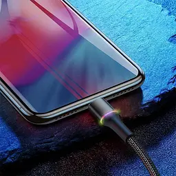 Кабель Baseus Halo Cable USB to Lightning 2.4A 0.5m CALGH-A01 Black - мініатюра 2
