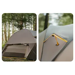 Намет шестимісний Naturehike KOTA 6 CNK2450WS031 75D Світло-коричневий - мініатюра 6