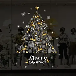 Набір новорічних наклейок на вікно Happy New Year 7 13789 60×90 см 1 аркуш - мініатюра 3