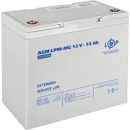 Акумулятор LogicPower AGM-MG 12V/55Ah/660Wh [3873] [109178] - мініатюра 2