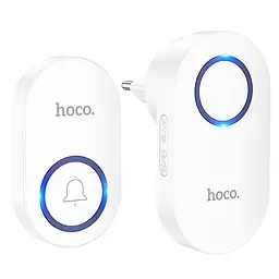 Дзвіночок HOCO HI25 210 mAh Бездротовий дверний дзвінок (ЄС) Білий