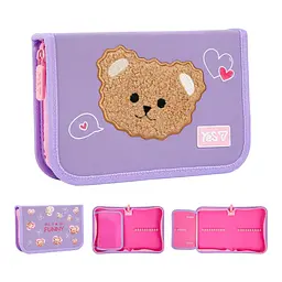 Пенал шкільний Yes одинарний з клапаном Bear Rules HP-03