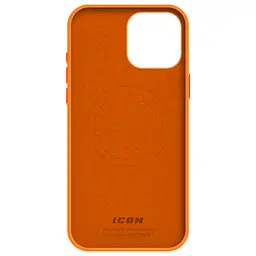 Силиконовый чехол с MagSafe для Apple iPhone 15 Pro Max, ICON2 MagCase, оранжевый, противоударный, панель с мягкой подкладкой, защита всего корпуса, поддержка беспроводной зарядки, совместим с защитными стеклами и пленками, ArmorStandart (ARM89277) - мініатюра 2