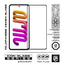 Захисне скло для Xiaomi Poco X4 GT 5G, Icon, 2.5D загартоване скло, повне проклеювання, глянсове, удароміцне, з олеофобним покриттям, сумісне з чохлами, міцність 9H, проста установка, ArmorStandart (ARM62077) - мініатюра 2