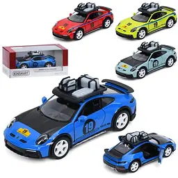 Машина KT5481WFA (24шт) інерція, метал, 12,5см, 1:36, відчиняються двері, гумові колеса, 4кольори, в коробці, 16-7-7,5см