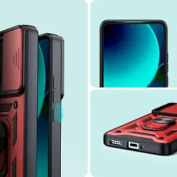 Панель BeCover Military для Xiaomi 13T/13T Pro Red (710560) - мініатюра 5