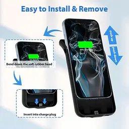Чохол Huobao для iPhone 13 Pro Max 6000 мАг додатковий чохол для заряджання акумулятора - мініатюра 7