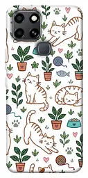 TPU чохол Demsky Cats pattern для Infinix Smart 6