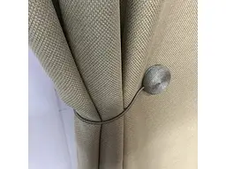 Льняні штори блекаут золотистого кольору на тасьмі 2шт. 150х270 ALBO pbe0052543 - мініатюра 5