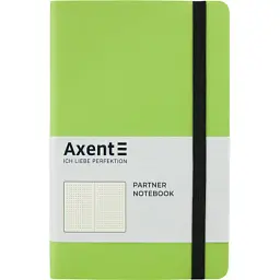 Книга записна Axent Partner Soft 125х195 мм у крапку 96 аркушів салатова (8312-09-A)
