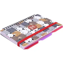 Блокнот Optima Panda, B6 з розділювачами, 100 аркушів, клітинка (O20358-12) - мініатюра 2