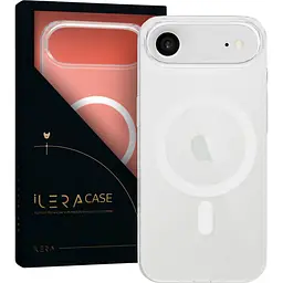 Чохол iLera GlassCase + Camera Button with MagSafe для Apple iPhone Air Frosted (ILGCLCa17Air) [150409] - мініатюра 2