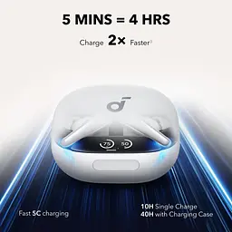 Bluetooth-гарнітура Anker SoundCore Liberty 4 Pro ANC Білий Matte (A3954G21) - мініатюра 10
