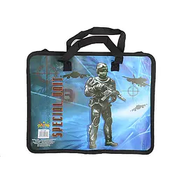 Папка-портфель дитяча Kidis Soldier, пластикова з текстильними ручками - мініатюра 2