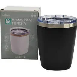 Термокружка Line Art Tunisia 340 мл чорний (20214LA-01) - мініатюра 3