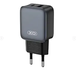 Мережевий зарядний пристрій XO L154 EU PD20W/QC18W(1A1C) fast charger Чорний