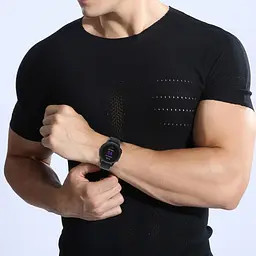 Силіконовий ремінець на смарт годинник Garmin 42,43 mm, Silicone, black, зі зручною застібкою, на фітнес браслет, ArmorStandart (ARM60799) - мініатюра 4