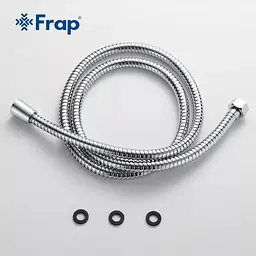 Шланг душовий, нержавіюча сталь, 1500 мм хром Frap F43, Хром - мініатюра 5