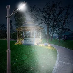 Вуличний ліхтар на стовп solar street light BL BK120-6COB - мініатюра 2