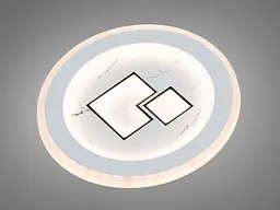 Світильник стельовий LED Diasha 12099, 32W, 3000K, акрил, метал, сучасний стиль, діаметр 20 см, IP20, 1760 лм