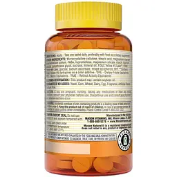 Мультивітаміни із залізом на кожен день Mason Natural Daily Multiple Vitamins With Iron 100 таблеток - мініатюра 3