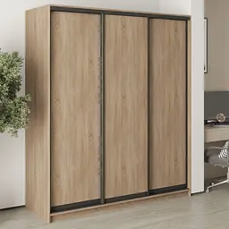 Шафа-купе тридверна MebelStar Стандарт BG 3ДСП 180x60x210 см Дуб сонома (MBS-8250)