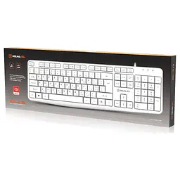 Клавіатура REAL-EL RK-513 USB White (EL123100047) - мініатюра 8