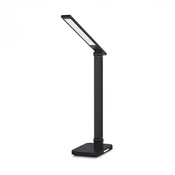 Настiльна лампа Videx LED VL-TF17B 18W 1800-6500K з бездротовою зарядкою чорна (VL-TF17B) - мініатюра 2