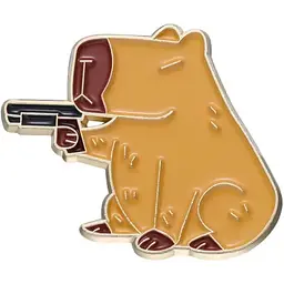 Значок Мем Капібара Capybara 2 см P MEM 03